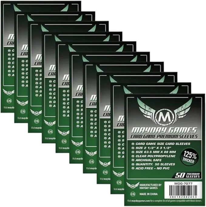 MayDay Games pack 500 sleeves 63x88